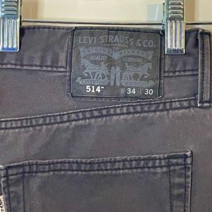 Dark grey Levi 514 Men’s Jeans, Size 34x30